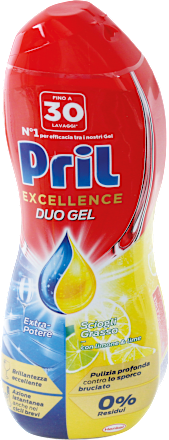 Gel Excellence Sciogligrasso al limone per lavastoviglie Pril
