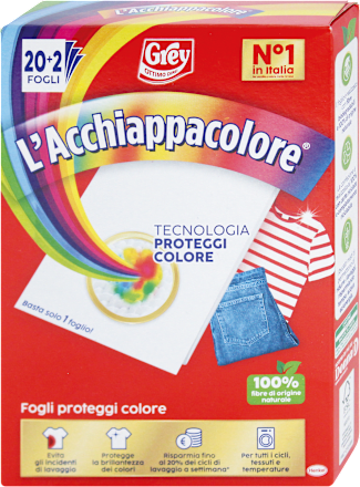 L’Acchiappacolore fogli proteggi colore Grey
