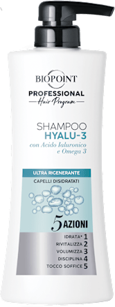 Shampoo Hyalu-3 con Acido Ialuronico e Omega 3 BIOPOINT