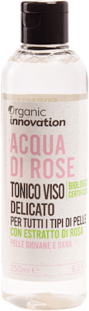 Tonico viso delicato acqua di rose Organic Innovation
