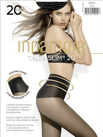 TALIA SLIM 20 DEN crne hulahopke - veličina 3 Innamore