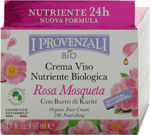 Crema viso nutriente biologica Rosa Mosqueta I PROVENZALI