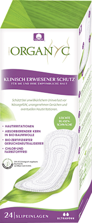 Slipeinlagen bei leichter Blasenschwäche Organyc