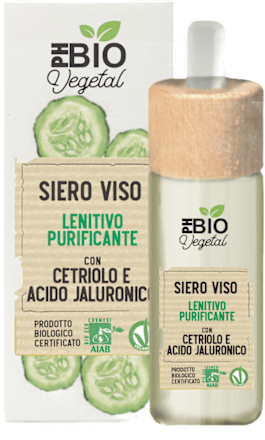 Siero viso purificante con cetriolo e acido ialuronico PHBIO