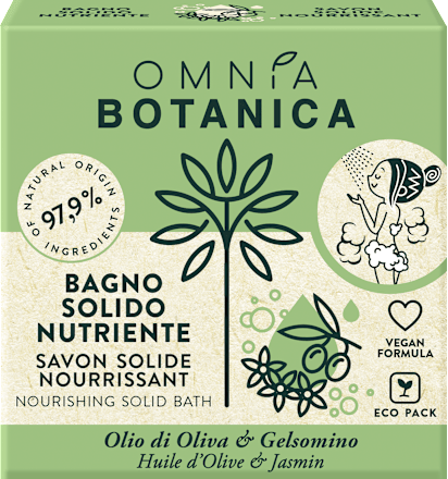 Bagno solido nutriente con olio di oliva e gelsomino OMNIA BOTANICA