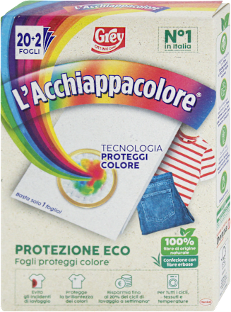 L’Acchiappacolore Protezione Eco fogli proteggi colore Grey