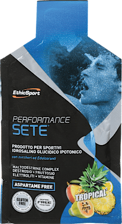 Hipotonično prehransko dopolnilo z glukozo in elektroliti Performance Sete Tropical EthicSport