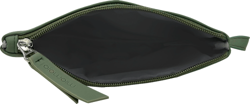 Kosmetiktasche grün "I used to be a plastic bottle" Miomojo