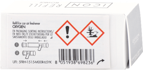 Vôňa do auta Icon - Oxygen, náhradná náplň Millefiori MILANO