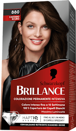 Colorazione permanente castano scuro Schwarzkopf Brillance