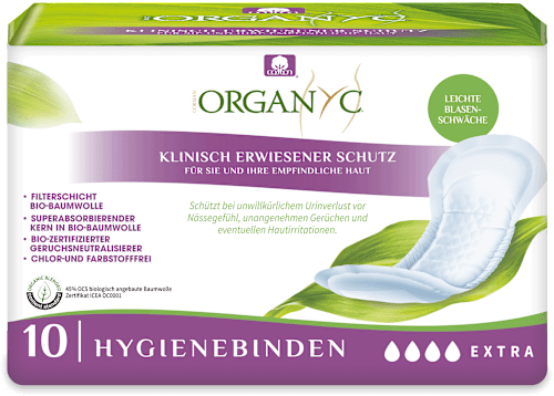Binden Inktontinenz Extra Organyc