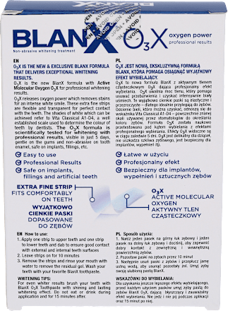 Paski wybielające O3X Blanx