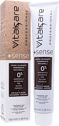 Crema Colorante Permanente per Capelli + Sense 6/00 Biondo Scuro vitalcare