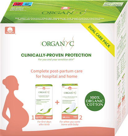 Wochenbetteinlagen Duo Pack Set Organyc