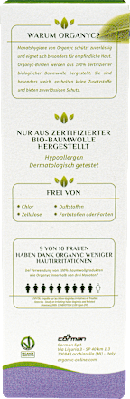 Slipeinlagen flach   Organyc