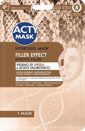 Hydrogel Maschera effetto filler con veleno di vipera e acido ialuronico ACTY MASK