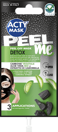 Maschera peel off Perfect Skin con carbone vegetale ACTY MASK