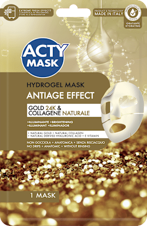 Hydrogel Maschera effetto antiage con gold 24k e collagene naturale ACTY MASK