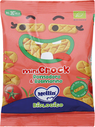 Mini Crock biologici al pomodoro e rosmarino Mellin