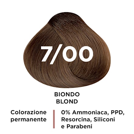 Crema Colorante Permanente per Capelli + Sense 7/00 Biondo  vitalcare