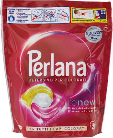 Detersivo per capi colorati in caps Perlana