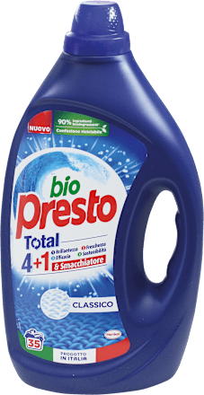 Detersivo liquido classico total 4+1 bio presto