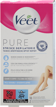 Strisce depilatorie corpo Pure Veet