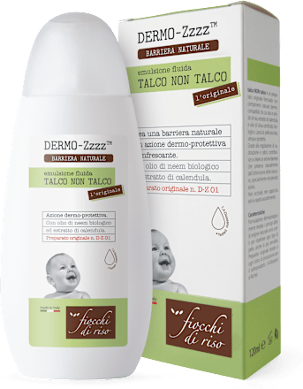 Talco non talco baby DERMO-Zzzz fiocchi di riso
