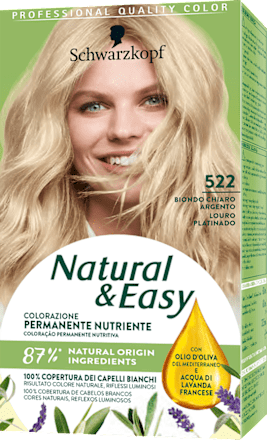 Colore Permanente Nutriente Biondo Chiaro Naturale 522 Natural & Easy