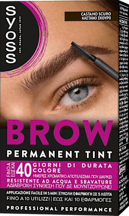 Kit tinta sopracciglia - castano scuro syoss
