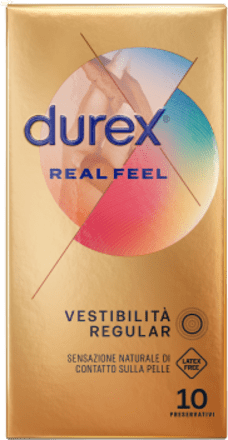 Preservativi Real Feel vestibilità regular durex