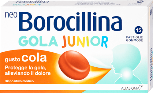 Pastiglie gommose gola Junior  neoBorocillina