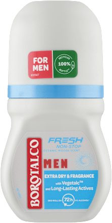 deodorant roll-on Men Fresh Non-Stop Oceanic Woods Borotalco