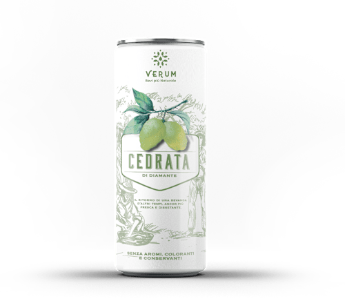 Bevanda gassata con infuso di cedro Diamante VERUM Bevi più Naturale