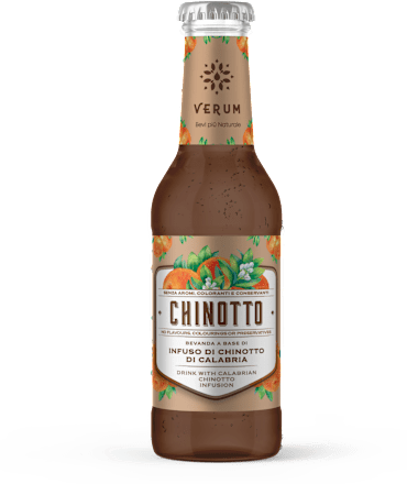 Bevanda gassata a base di infuso di chinotto di Calabria VERUM Bevi più Naturale