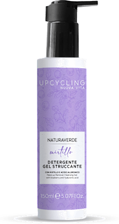 Gel detergente viso struccante al mirtillo UPCYCLING NATURAVERDE