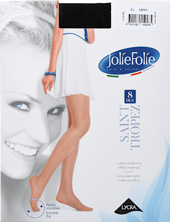 Hlačne nogavice Saint Tropez, 8 DEN, L, črne Jolie Folie