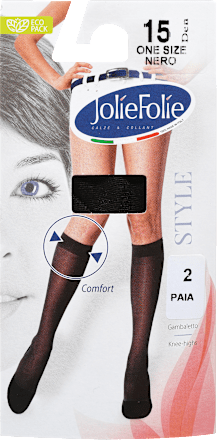 Dokolenke Nero, DEN 15, črne (2 para) Jolie Folie