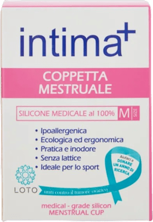 Coppetta mestruale in silicone medicale taglia M intima+