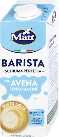 la scelta vegetale Bevanda avena Barista senza glutine Matt