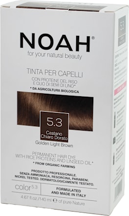 Vopsea de păr permanentă 5.3 șaten auriu deschis NOAH