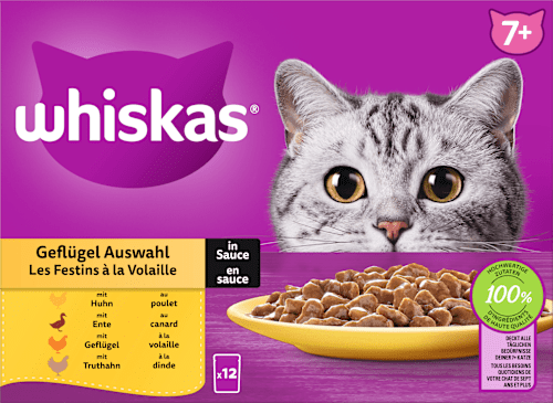 Nassfutter Katze 7+ Geflügelauswahl Whiskas