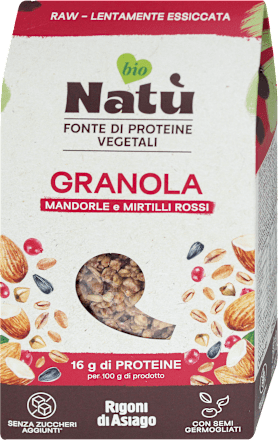 Granola BIO mandorle e mirtilli rossi Natù