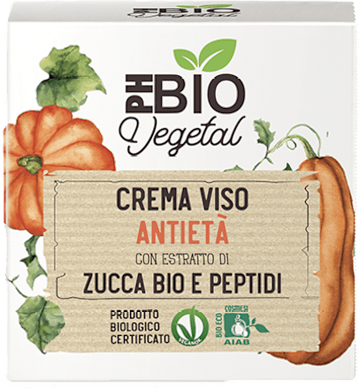Crema viso antietà con zucca bio e peptidi PHBIO