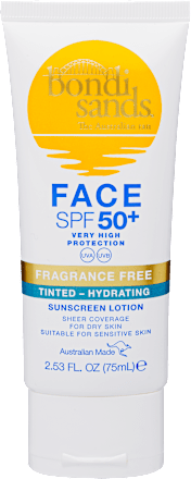 Színezett fényvédő arckrém FF50+ Bondi Sands
