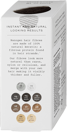 Keratinska vlakna za gušću kosu – umjereno smeđa NANOGEN