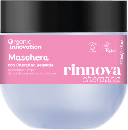 Maschera capelli con cheratina vegetale Organic Innovation