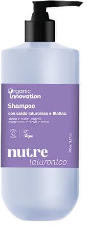Shampoo con acido ialuronico e biotina  Organic Innovation