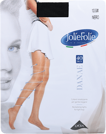 Hlačne nogavice Danae, 40 DEN, S/M, črne Jolie Folie