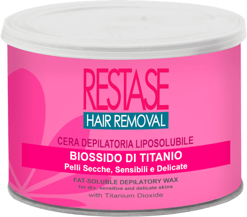 Cera depilatoria liposolubile con biossido di titanio RESTASE